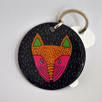 Llavero de resina infantil "Cabeza de lobo"