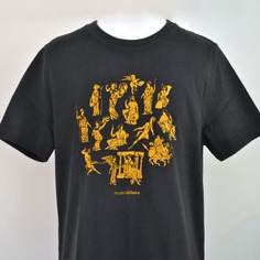 Camiseta de caballero crátera de Piquía del Museo Íbero de Jaén | 3XL | NEGRO