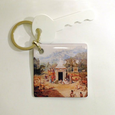 Llavero de resina "Alegoría de Málaga" de Antonio Muñoz Degrain