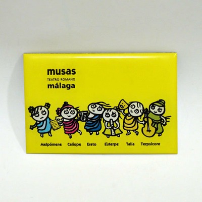 Imán infantil "Musas del teatro" | AMARILLO