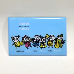 Imán infantil "Musas del teatro" | AZUL