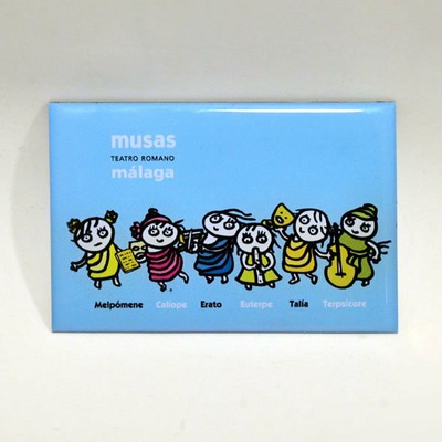 Imán infantil "Musas del teatro" | AZUL