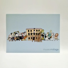 Salvamantel "Personajes en el Museo"