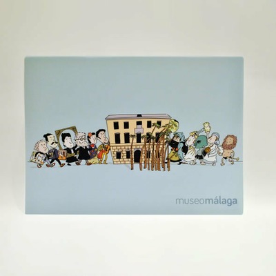 Salvamantel "Personajes en el Museo"