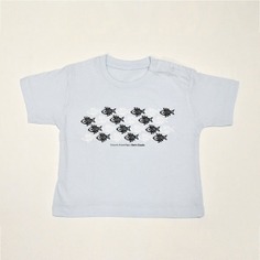 Camiseta peces infantil | 18 MESES | CELESTE