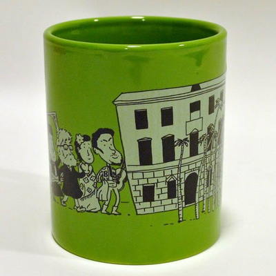 Taza infantil "Entrando al Museo" | VERDE