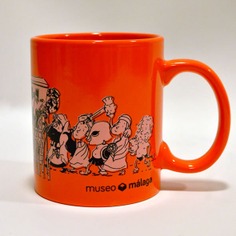 Taza infantil "Entrando al Museo" | NARANJA