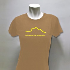 Camiseta de señora "Perfil" Dólmenes de Antequera | L | CAQUI