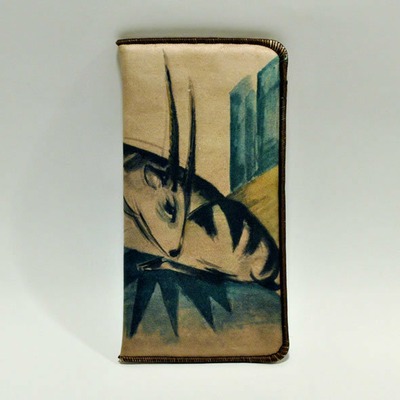 Funda de gafas blanda con detalle  "Cervatillo" de Franz Marc
