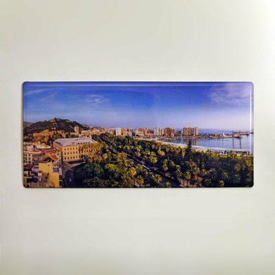 Imán vista panorámica Aduana y Puerto de Málaga