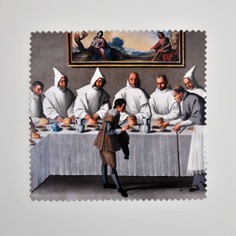 Gamuza "San Hugo en el refectorio de los cartujos" de Francisco de Zurbarán