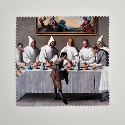 Gamuza "San Hugo en el refectorio de los cartujos" de Francisco de Zurbarán