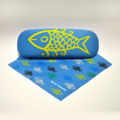 Estuche de gafas y gamuza peces Baelo Claudia