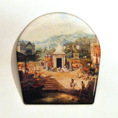 Imán "Alegoría de Málaga" de Antonio Muñoz Degrain y Bernardo Ferrándiz y Badenes