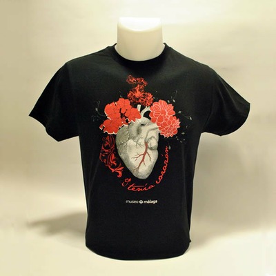 Camiseta de caballero "...Y tenía corazón" | XL | NEGRA