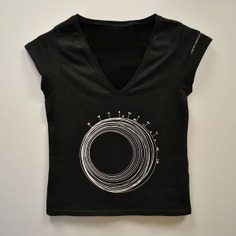 Camiseta objetivo. Señora | L | NEGRO