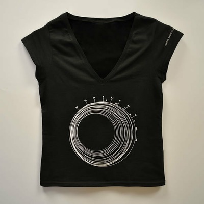 Camiseta objetivo. Señora | L | NEGRO