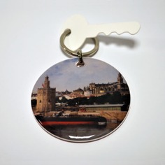 Llavero de resina "Vista de Sevilla" de Nicolás Jiménez Alpériz
