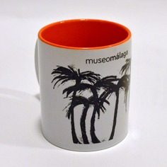 Taza palmeras de la Aduana de Málaga | NARANJA