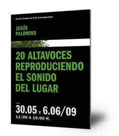 20 altavoces reproduciendo el sonido del lugar